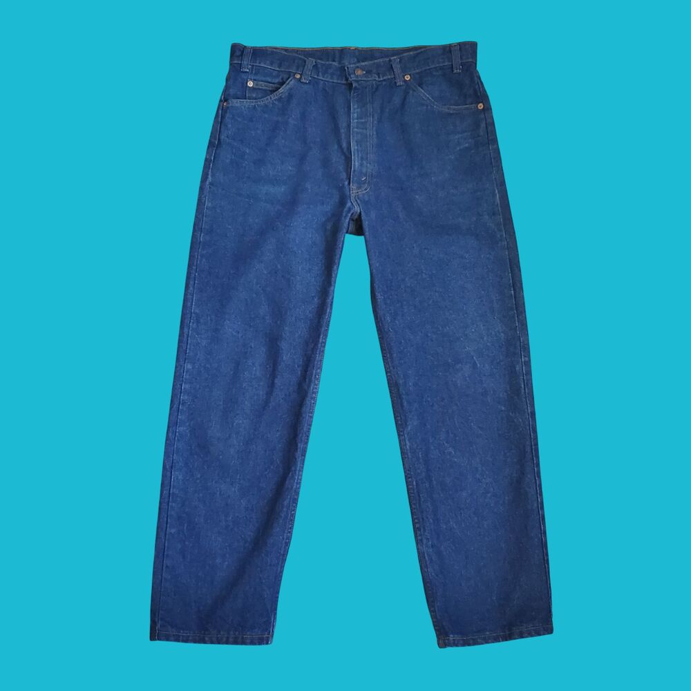 Vintage 80s Levi's 967 Orange Tab Blue Jeans